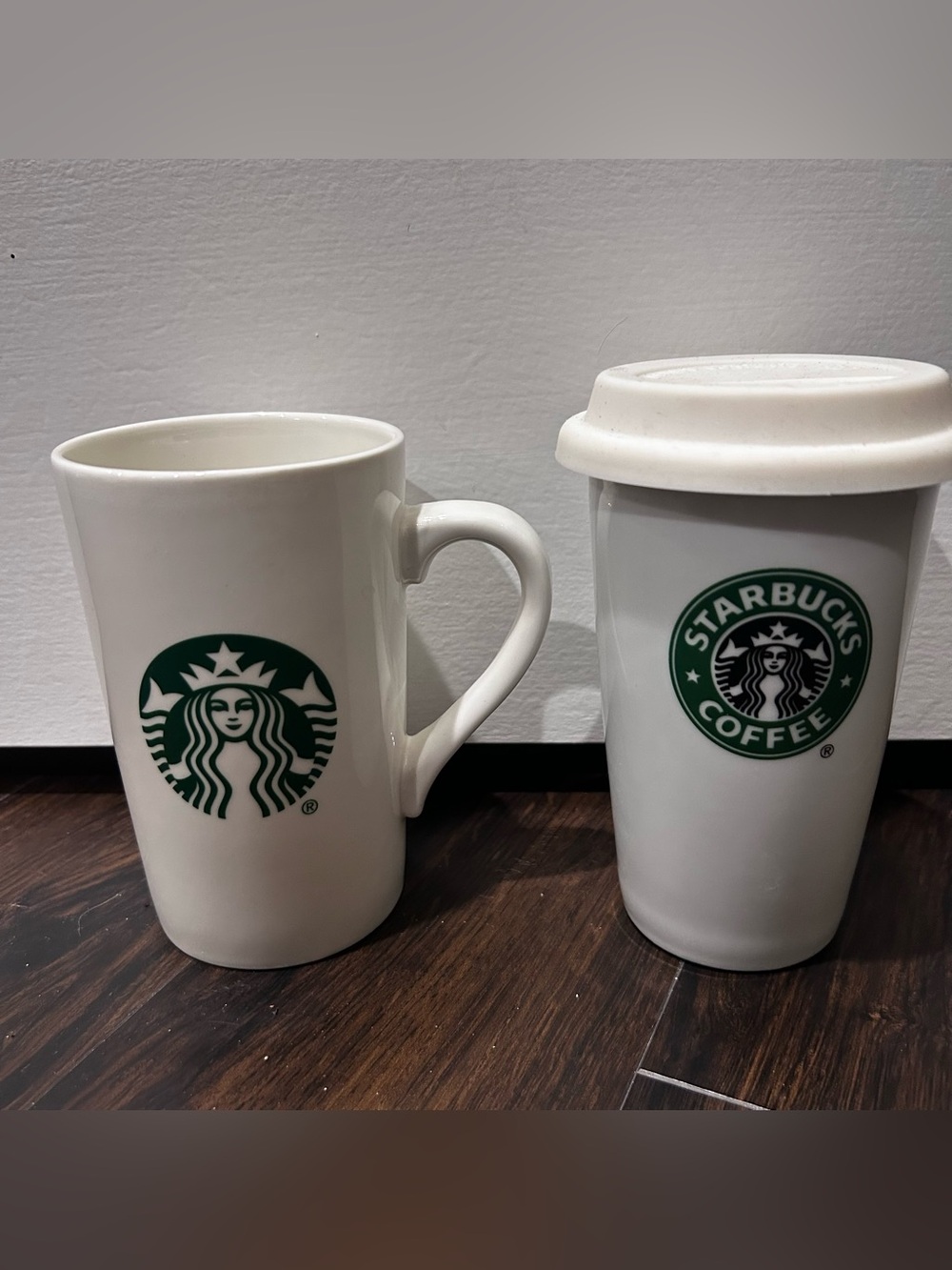 Starbucks Ceramic Travel Tumbler w/ Lid & Mug